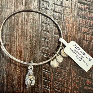 Alex and Ani NWT Silver/Gold Fantastic Beasts Niffler Bangle Charm Bracelet